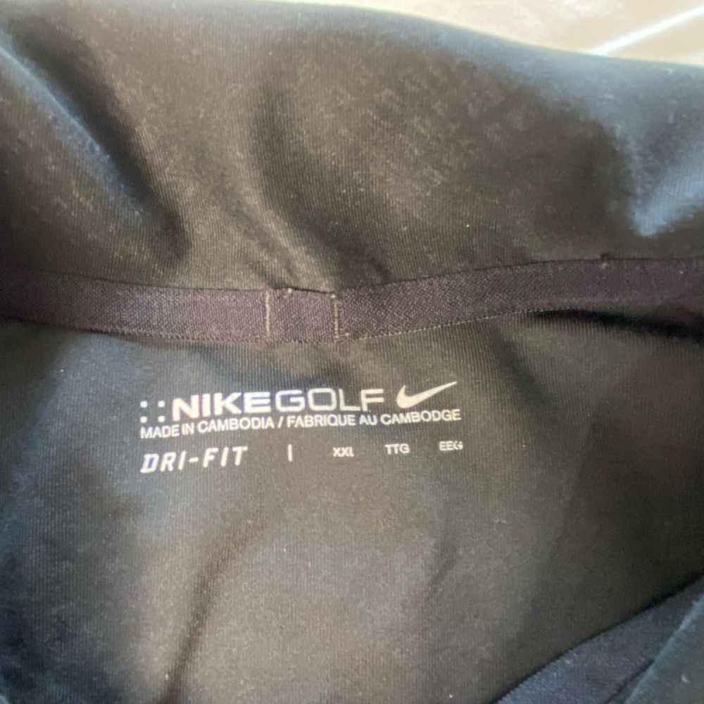 Nike golf Men's‎ Black Polo Shirt XXLarge - Picture 4 of 12